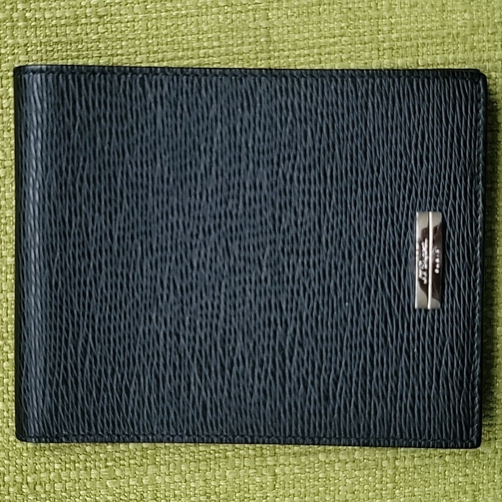 Black Leather Wallet by S.T. Dupont